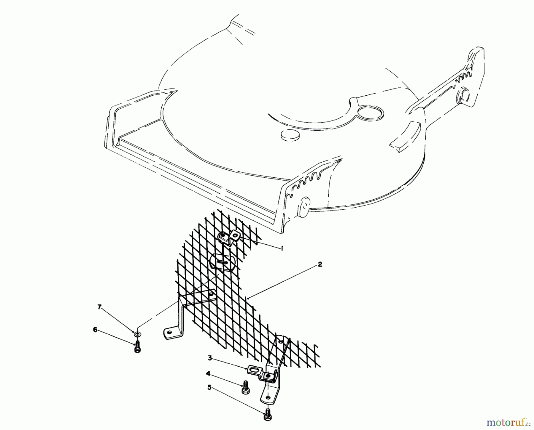  Toro Neu Mowers, Walk-Behind Seite 1 20581 - Toro Lawnmower, 1987 (7000001-7999999) LEAF SHREDDER KIT MODEL NO. 59157 (OPTIONAL)