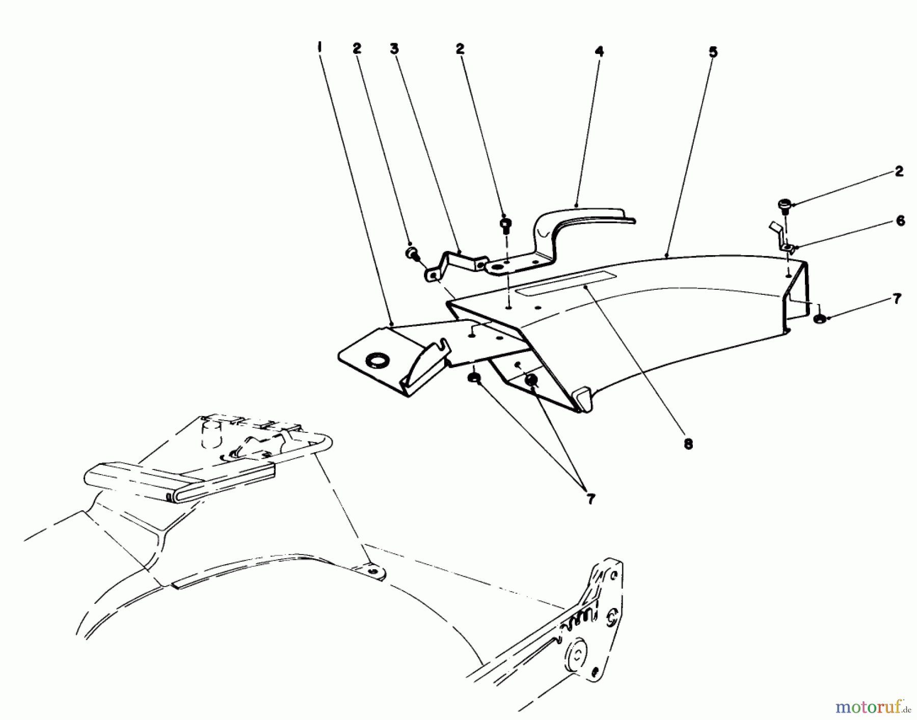  Toro Neu Mowers, Walk-Behind Seite 1 20584 - Toro Lawnmower, 1986 (6000001-6999999) SIDE DISCHARGE CHUTE MODEL NO. 59108 (OPTIONAL)