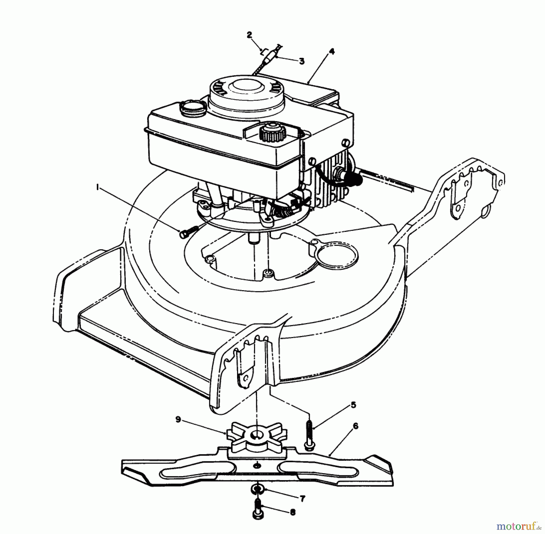  Toro Neu Mowers, Walk-Behind Seite 1 20586C - Toro Lawnmower, 1989 (9000001-9999999) ENGINE ASSEMBLY