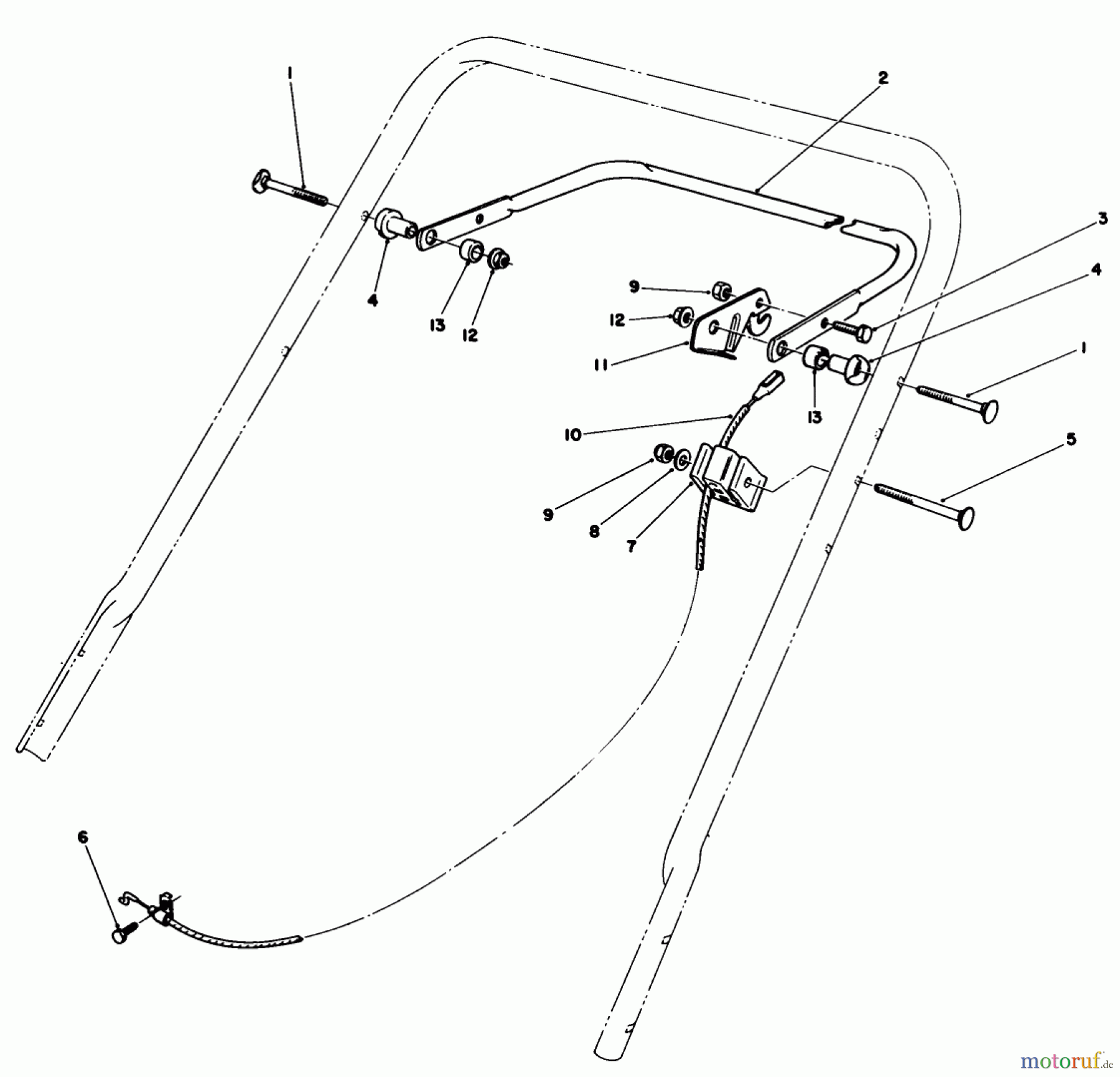  Toro Neu Mowers, Walk-Behind Seite 1 20588 - Toro Lawnmower, 1986 (6000001-6999999) CONTROL ASSEMBLY