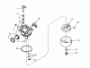 Toro 20610 - Lawnmower, 1979 (9000001-9999999) Spareparts CARBURETOR NO. 632050