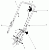 Toro 20610 - Lawnmower, 1980 (0000001-0999999) Spareparts HANDLE ASSEMBLY