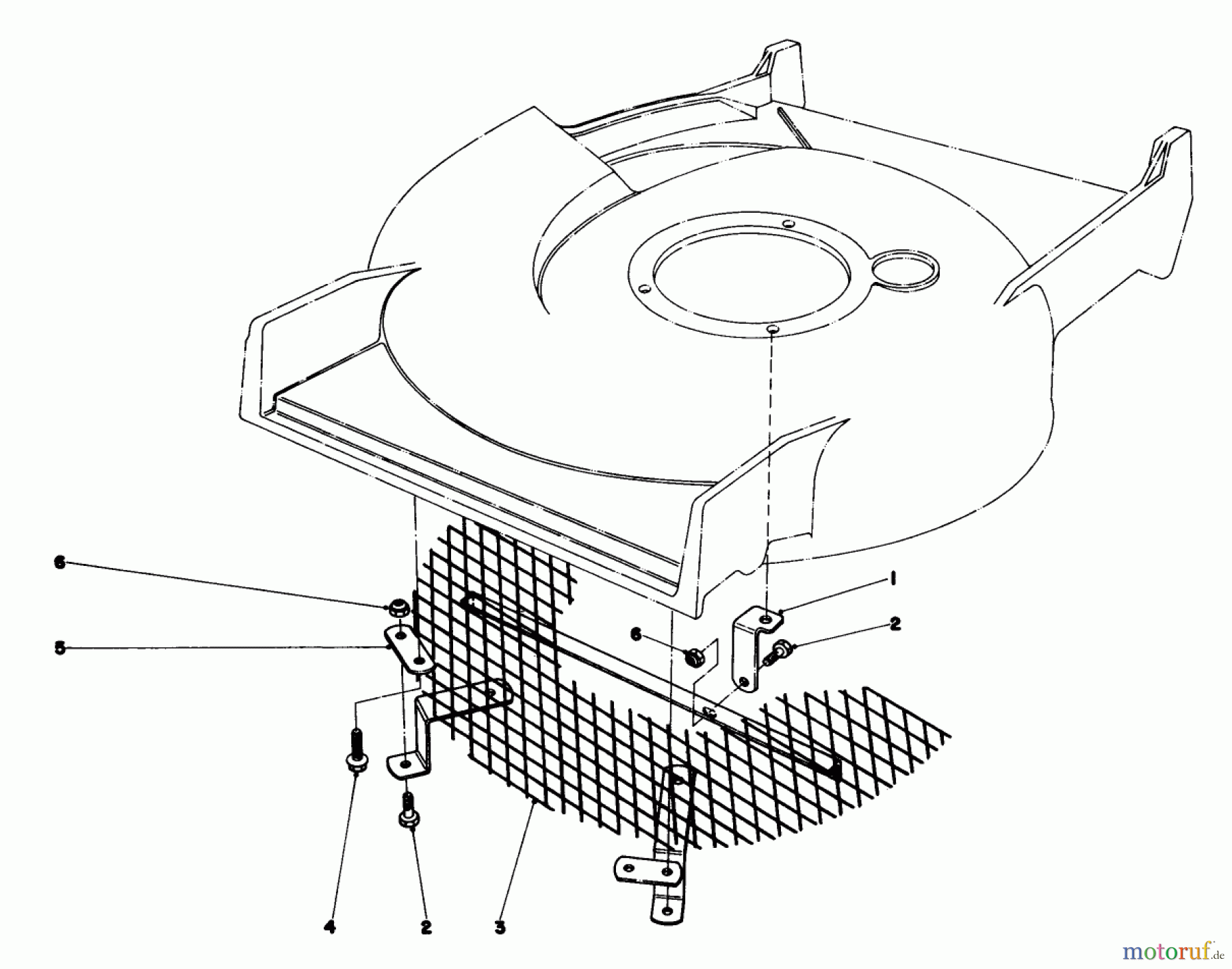  Toro Neu Mowers, Walk-Behind Seite 1 20610 - Toro Lawnmower, 1980 (0000001-0999999) LEAF SHREDDER KIT NO. 59105 (OPTIONAL)