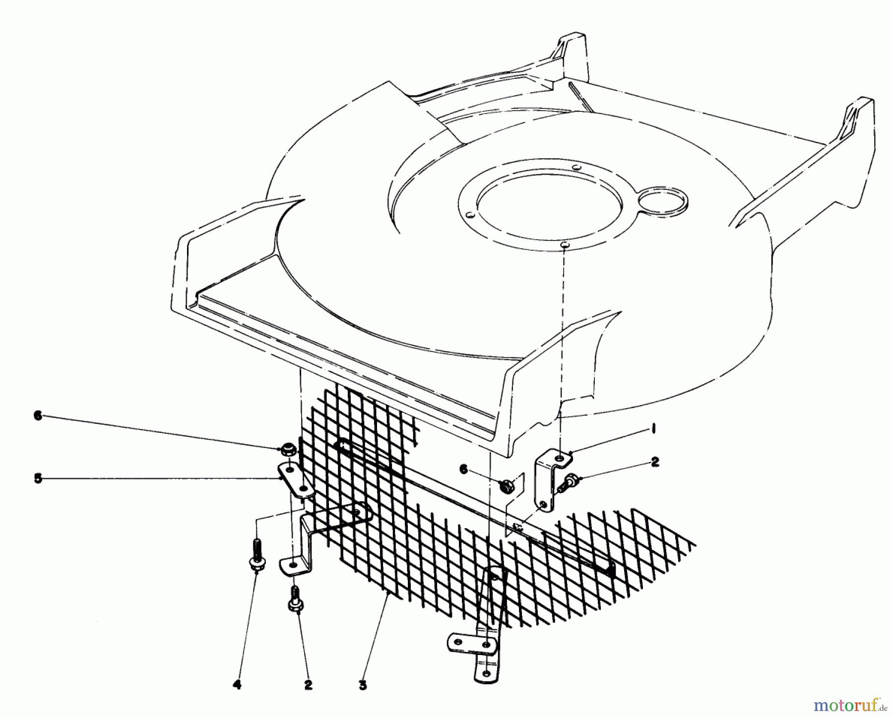  Toro Neu Mowers, Walk-Behind Seite 1 20610 - Toro Lawnmower, 1981 (1000001-1999999) LEAF SHREDDER KIT NO. 59105 (OPTIONAL)