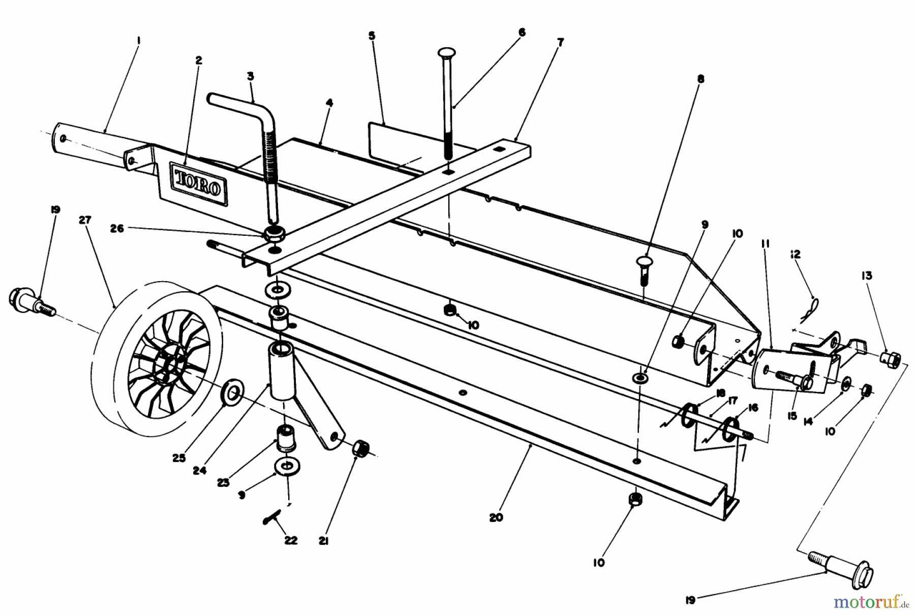  Toro Neu Mowers, Walk-Behind Seite 1 20626C - Toro Lawnmower, 1987 (7000001-7999999) DETHATCHER KIT MODEL NO. 59126 (OPTIONAL)