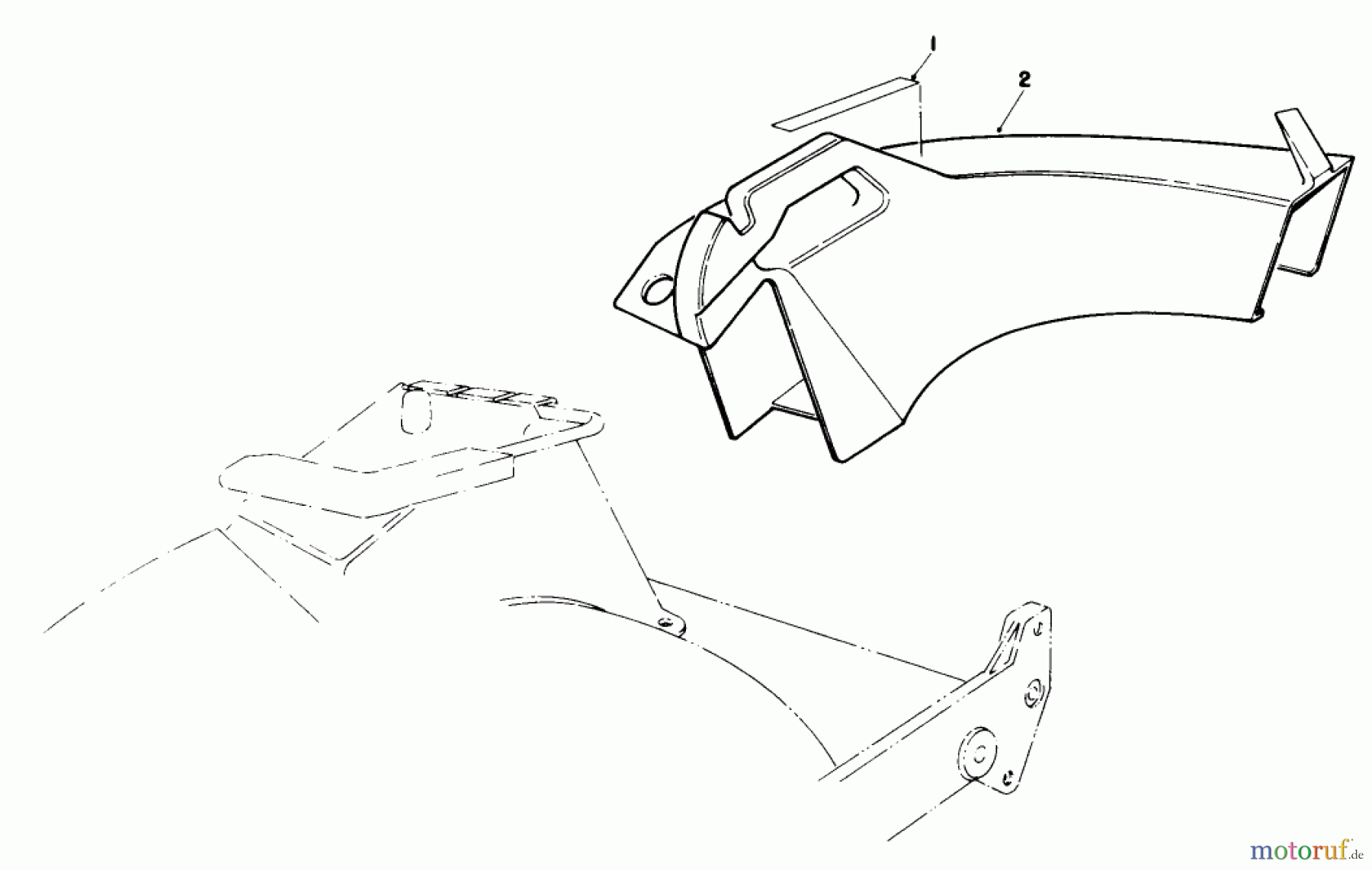  Toro Neu Mowers, Walk-Behind Seite 1 20668 - Toro Lawnmower, 1990 (0000001-0999999) SIDE DISCHARGE CHUTE MODEL NO 59168 (OPTIONAL)