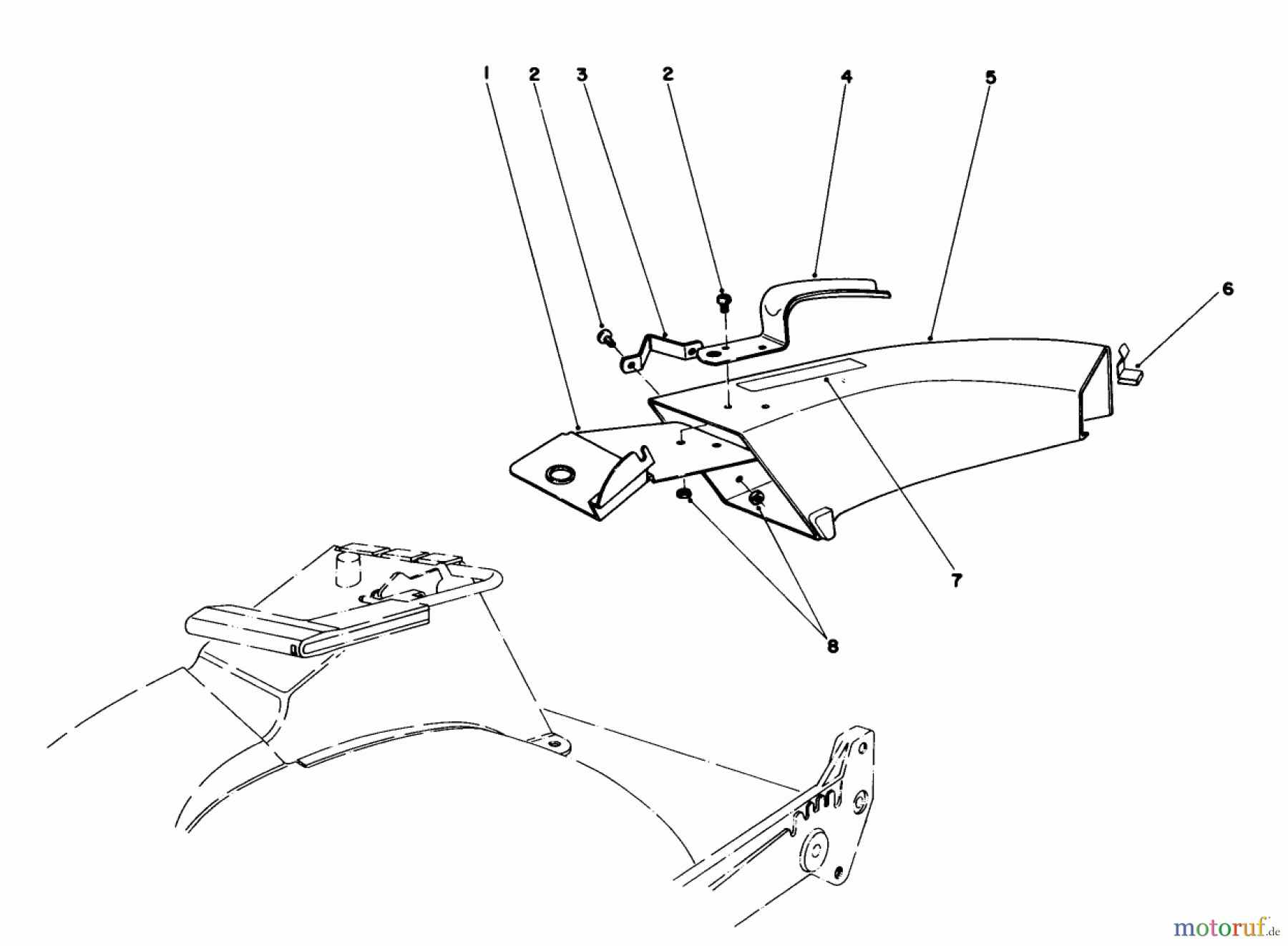  Toro Neu Mowers, Walk-Behind Seite 1 20672 - Toro Lawnmower, 1983 (3000001-3999999) SIDE DISCHARGE CHUTE MODEL NO. 59108 (OPTIONAL)