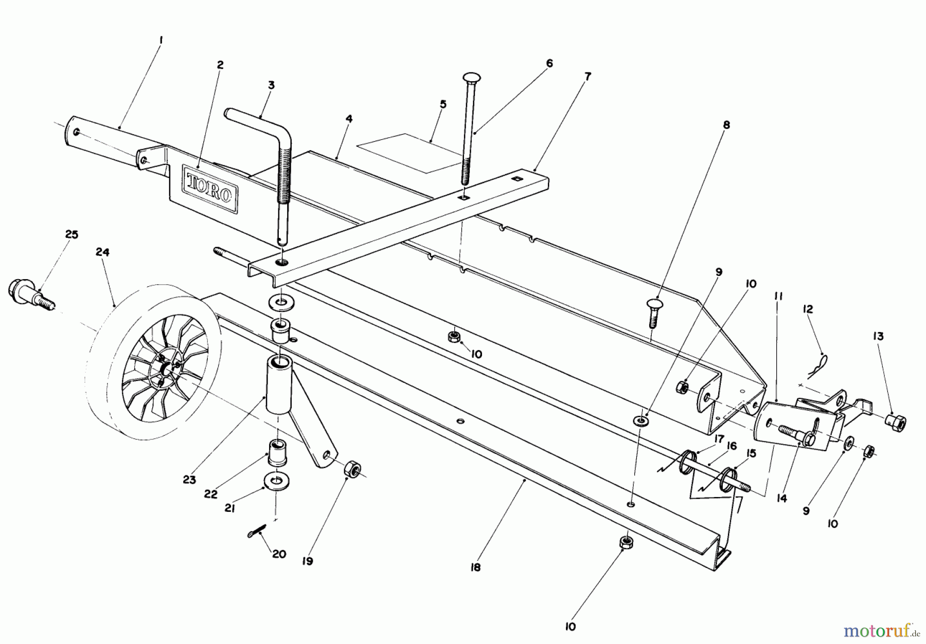  Toro Neu Mowers, Walk-Behind Seite 1 20674 - Toro Lawnmower, 1983 (3000001-3999999) DETHATCHER KIT MODEL NO. 59126 (OPTIONAL)