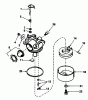 Toro 20675 - Lawnmower, 1985 (5000001-5999999) Spareparts CARBURETOR NO. 632098