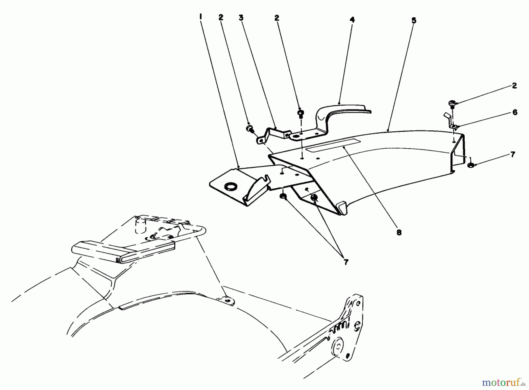  Toro Neu Mowers, Walk-Behind Seite 1 20676 - Toro Lawnmower, 1984 (4000001-4999999) SIDE DISCHARGE CHUTE MODEL NO. 59108 (OPTIONAL)