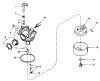 Toro 20676 - Lawnmower, 1985 (5000001-5999999) Spareparts CARBURETOR NO. 632050A