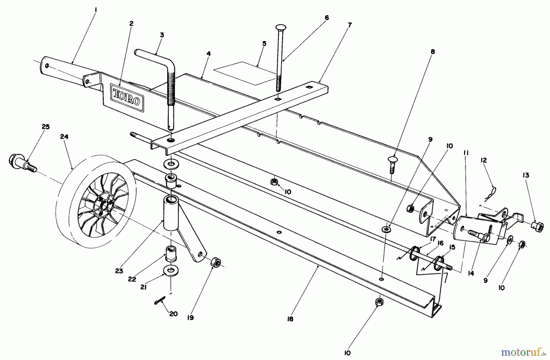  Toro Neu Mowers, Walk-Behind Seite 1 20680 - Toro Lawnmower, 1983 (3000001-3999999) DETHATCHER KIT MODEL NO. 59126 (OPTIONAL)