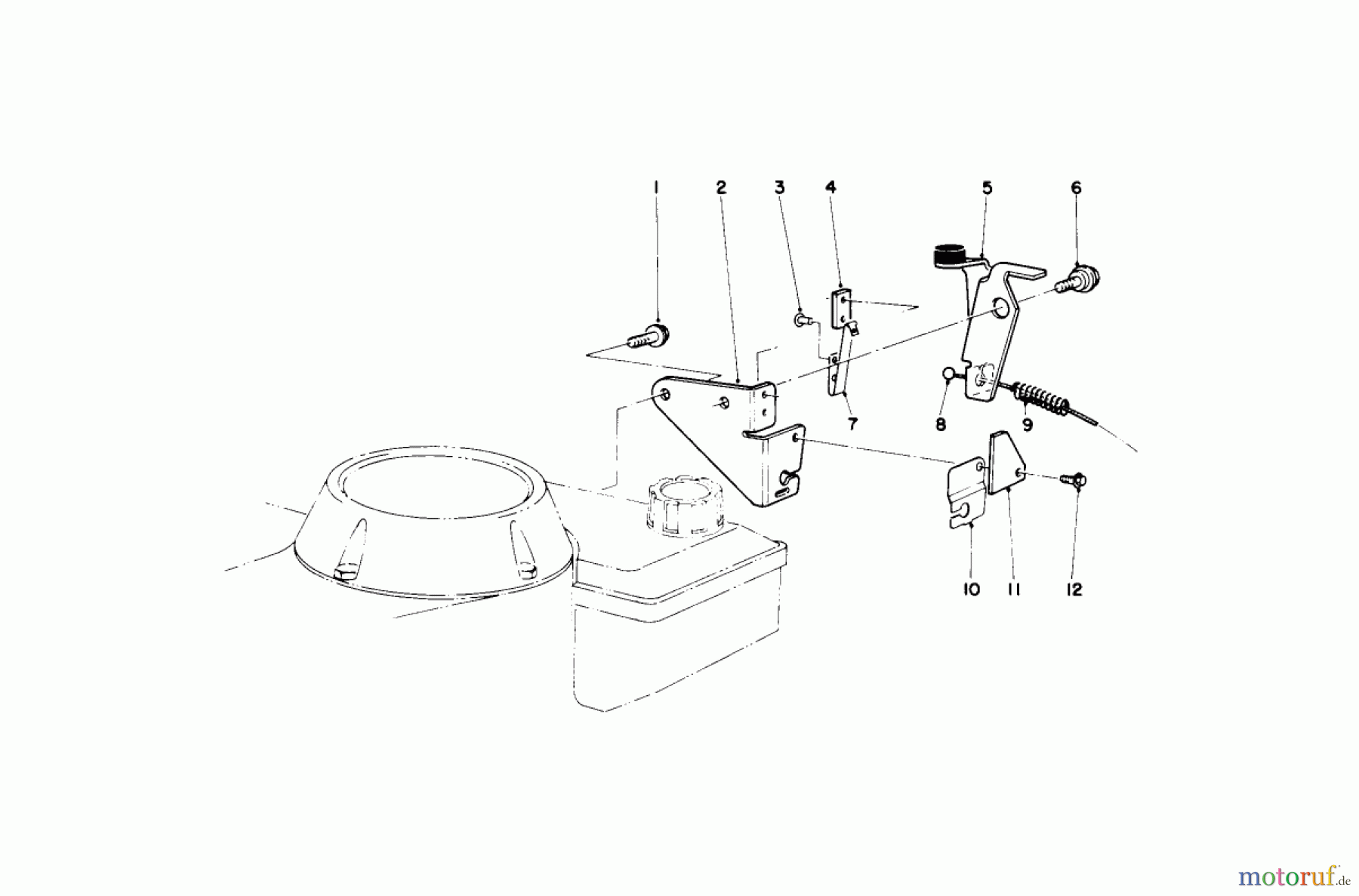  Toro Neu Mowers, Walk-Behind Seite 1 20680 - Toro Lawnmower, 1990 (0000001-0999999) BRAKE ASSEMBLY