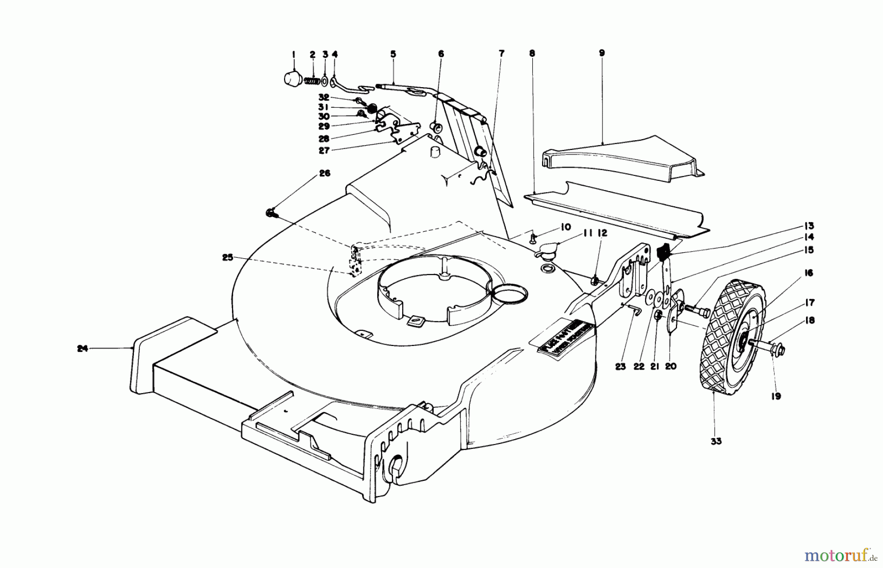  Toro Neu Mowers, Walk-Behind Seite 1 20690 - Toro Lawnmower, 1978 (8000001-8999999) HOUSING ASSEMBLY