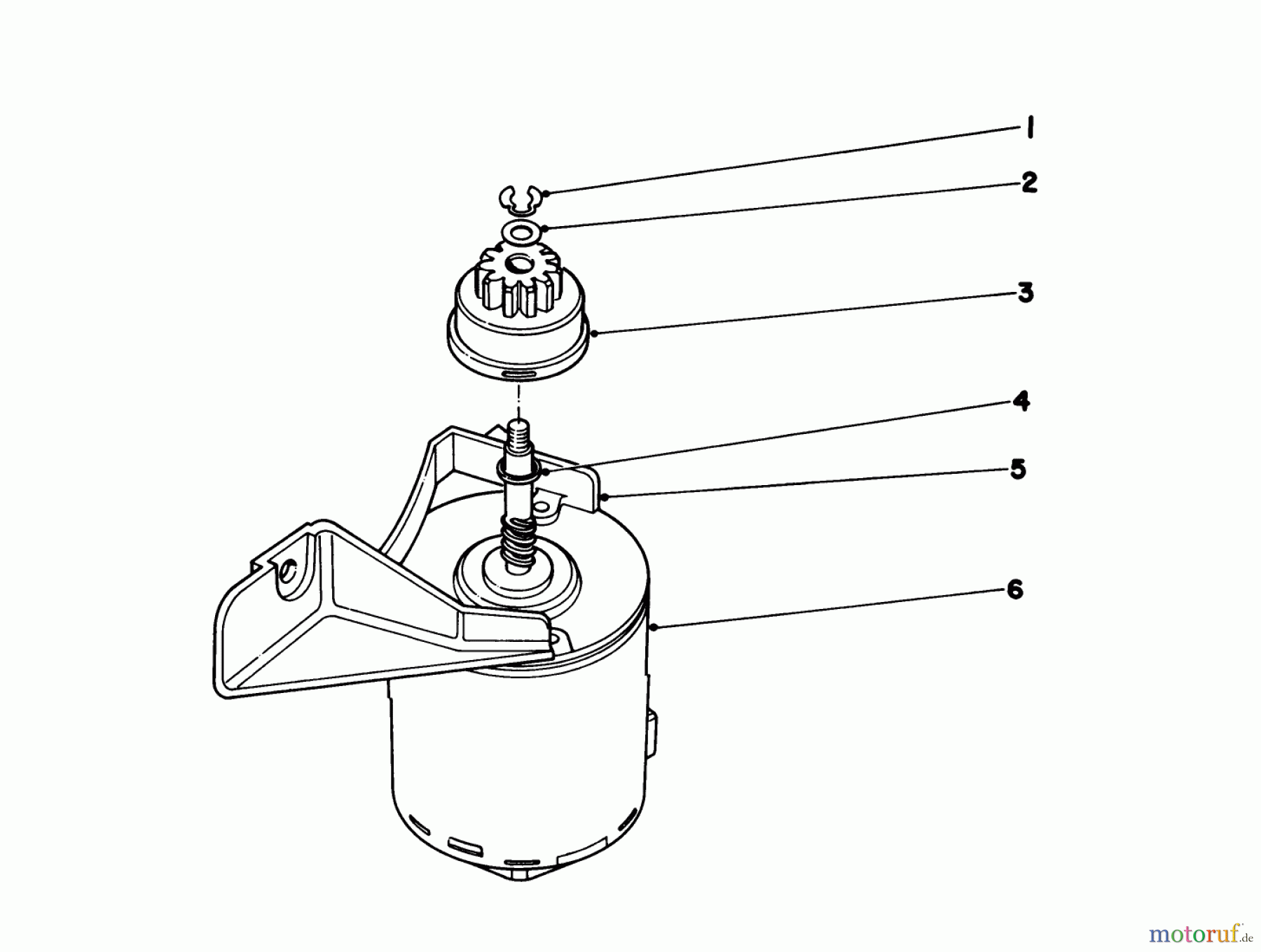  Toro Neu Mowers, Walk-Behind Seite 1 20690 - Toro Lawnmower, 1978 (8000001-8999999) STARTER MOTOR