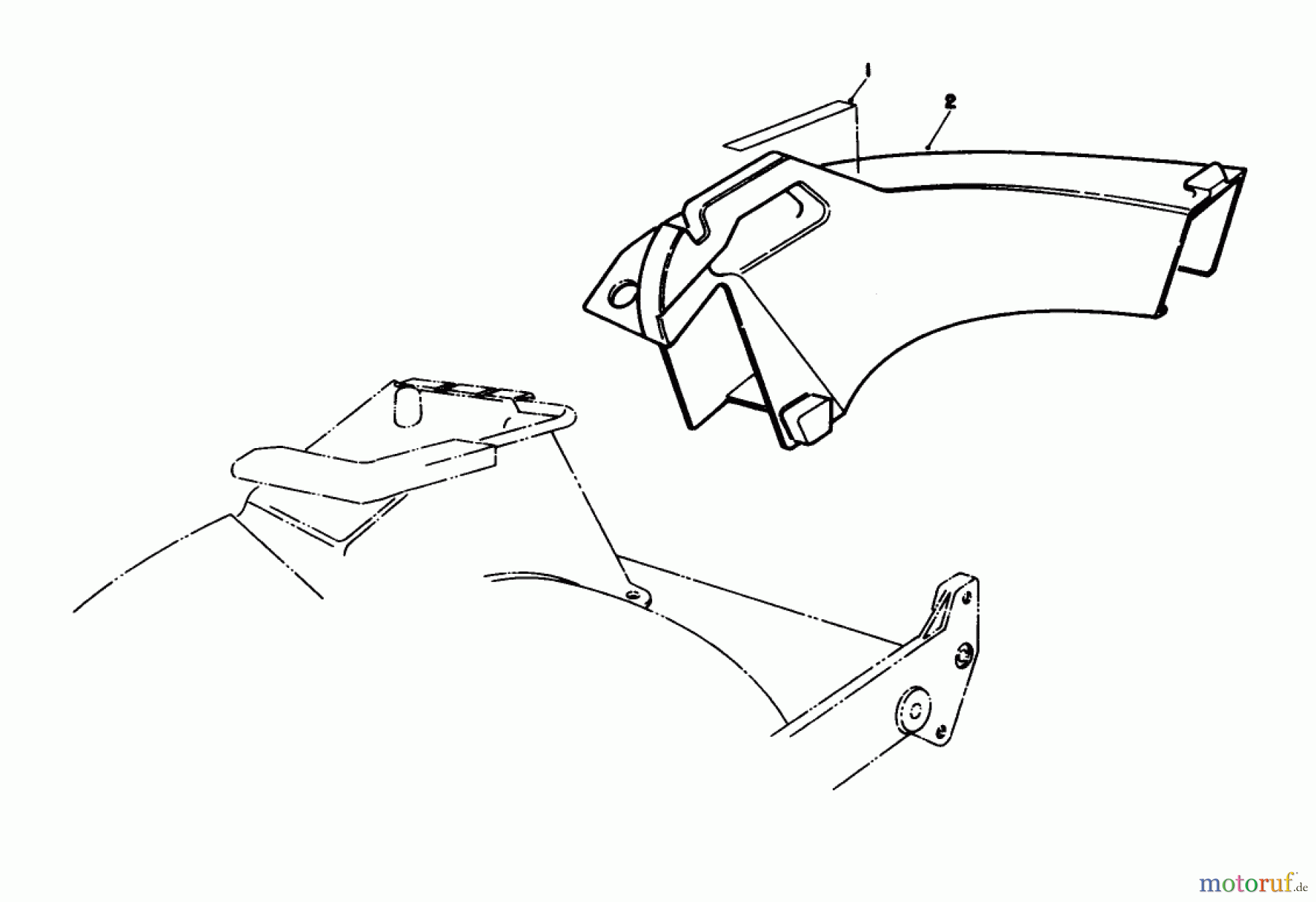  Toro Neu Mowers, Walk-Behind Seite 1 20692 - Toro Lawnmower, 1988 (8000001-8999999) SIDE DISCHARGE CHUTE MODEL NO. 59168 (OPTIONAL)