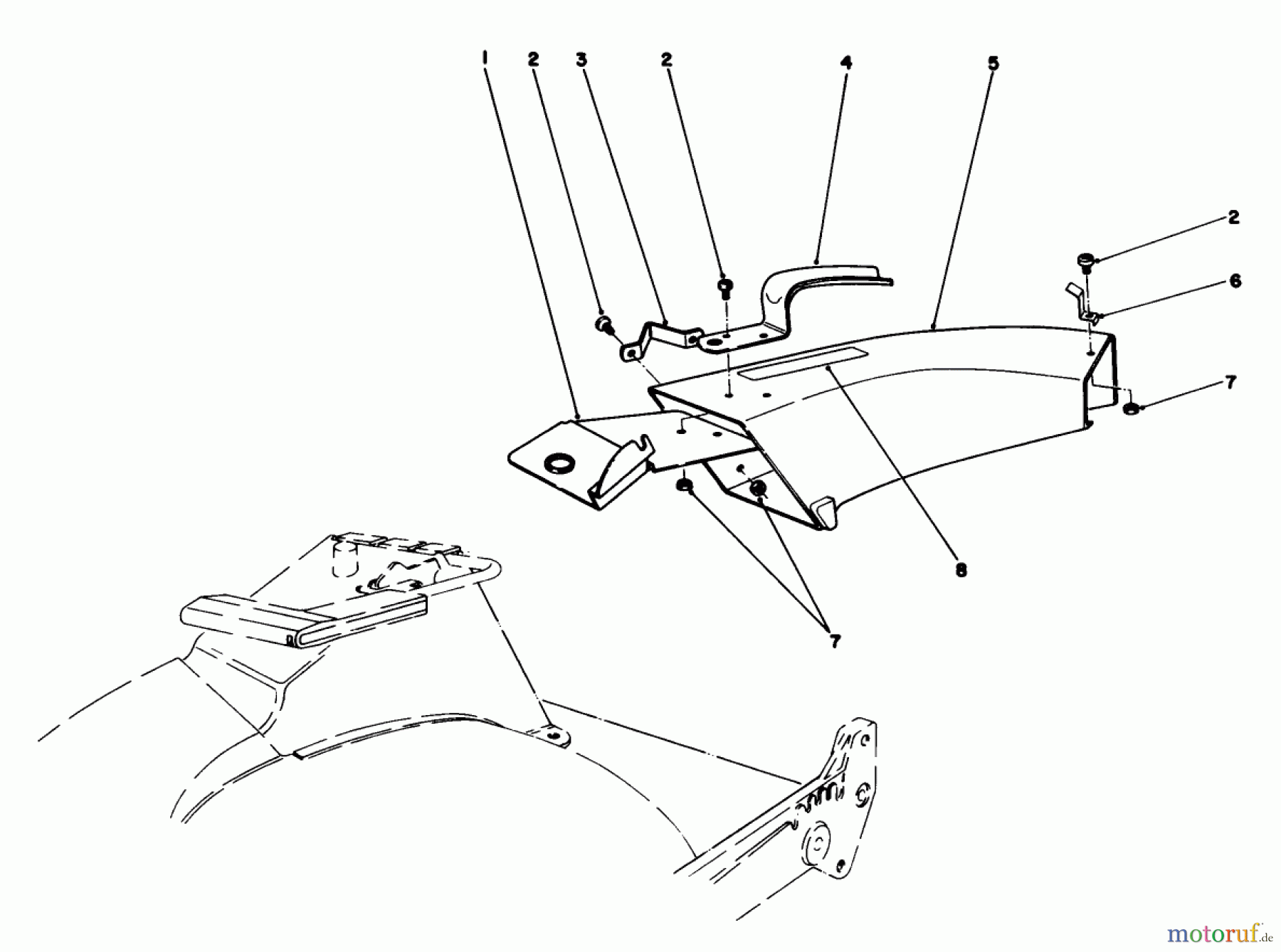  Toro Neu Mowers, Walk-Behind Seite 1 20695 - Toro Lawnmower, 1987 (7000001-7999999) SIDE DISCHARGE CHUTE MODEL NO. 59108 (OPTIONAL)