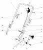 Toro 20698 - Lawnmower, 1982 (2000001-2999999) Spareparts HANDLE ASSEMBLY