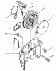 Toro 20700 - Lawnmower, 1979 (9000001-9999999) Spareparts REWIND STARTER NO. 590531