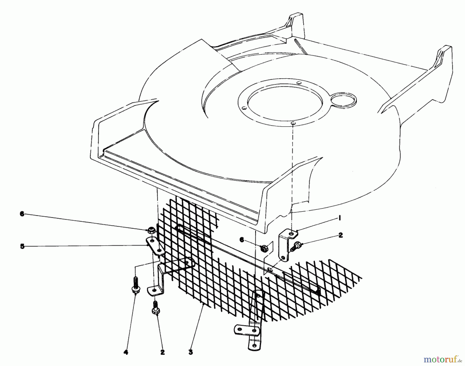  Toro Neu Mowers, Walk-Behind Seite 1 20705 - Toro Lawnmower, 1980 (0000001-0999999) LEAF SHREDDER KIT NO. 59105 (OPTIONAL)