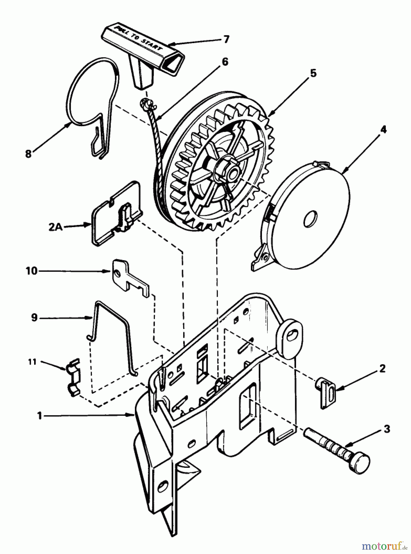  Toro Neu Mowers, Walk-Behind Seite 1 20705 - Toro Lawnmower, 1983 (3000001-3999999) STARTER NO. 590531