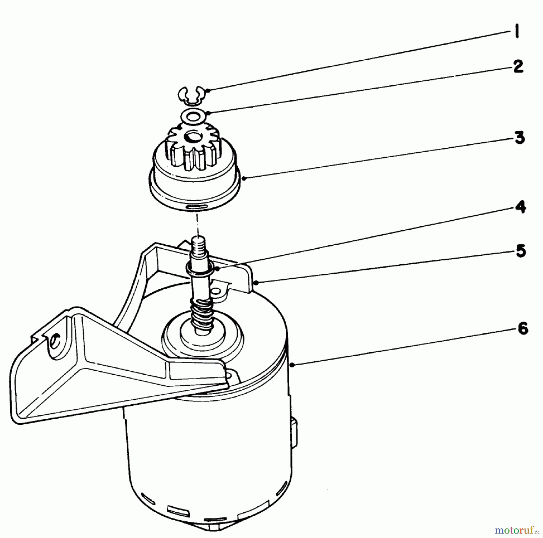  Toro Neu Mowers, Walk-Behind Seite 1 20715 - Toro Lawnmower, 1981 (1000001-1999999) STARTER MOTOR