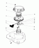 Toro 20745C - Lawnmower, 1987 (7000001-7999999) Spareparts RECOIL ASSEMBLY (ENGINE NO. 47PG6)