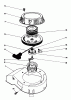 Toro 20747C - Lawnmower, 1987 (7000001-7999999) Spareparts RECOIL ASSEMBLY (MODEL NO. 47PG6)