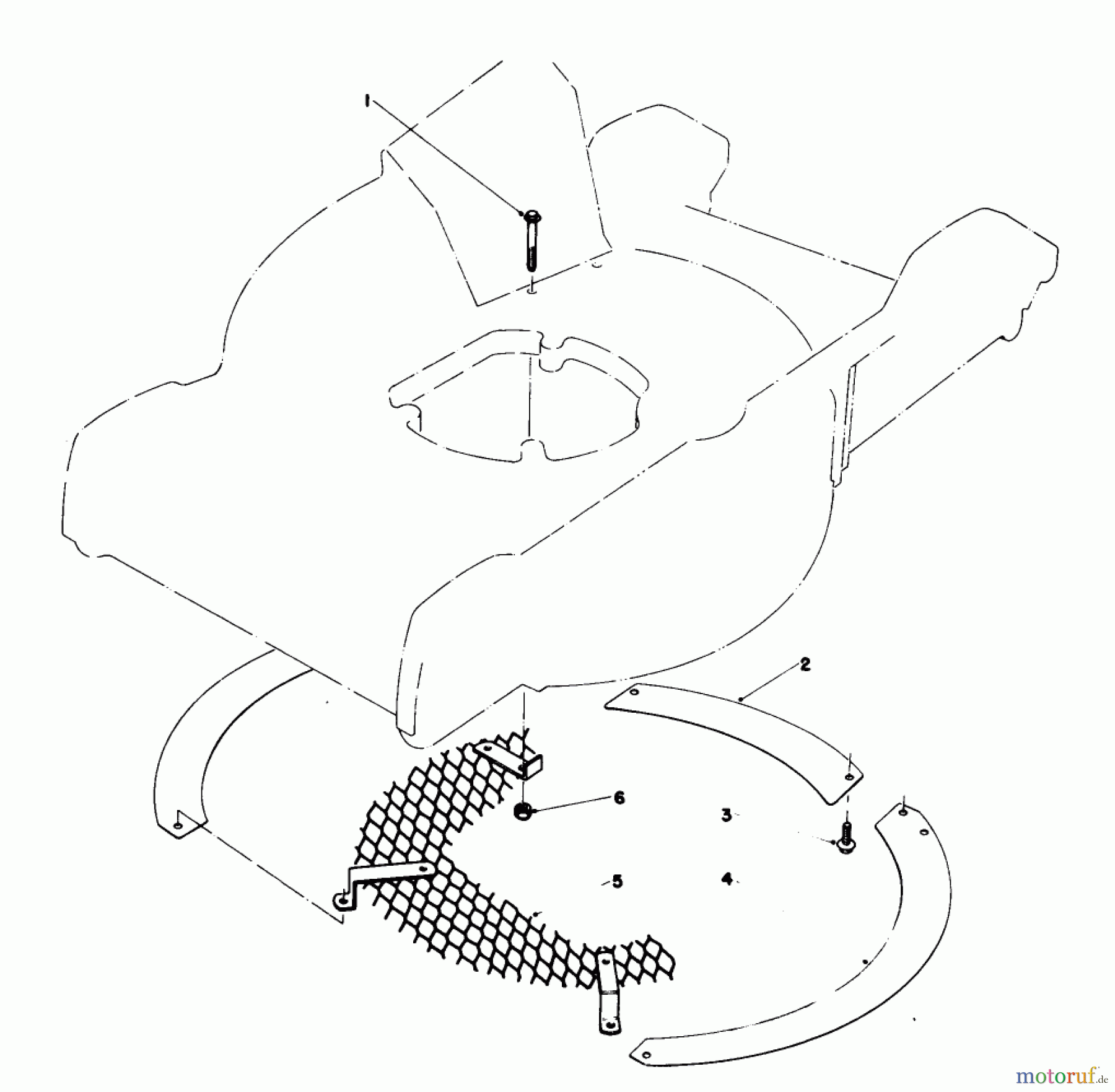  Toro Neu Mowers, Walk-Behind Seite 1 20752 - Toro Lawnmower, 1980 (0000001-0999999) LEAF SHREDDER KIT NO. 37-0120 (OPTIONAL)