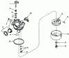 Toro 20762 - Lawnmower, 1979 (9000001-9999999) Spareparts CARBURETOR NO. 632050