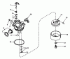 Toro 20762 - Lawnmower, 1980 (0000001-0999999) Spareparts CARBURETOR NO. 632050