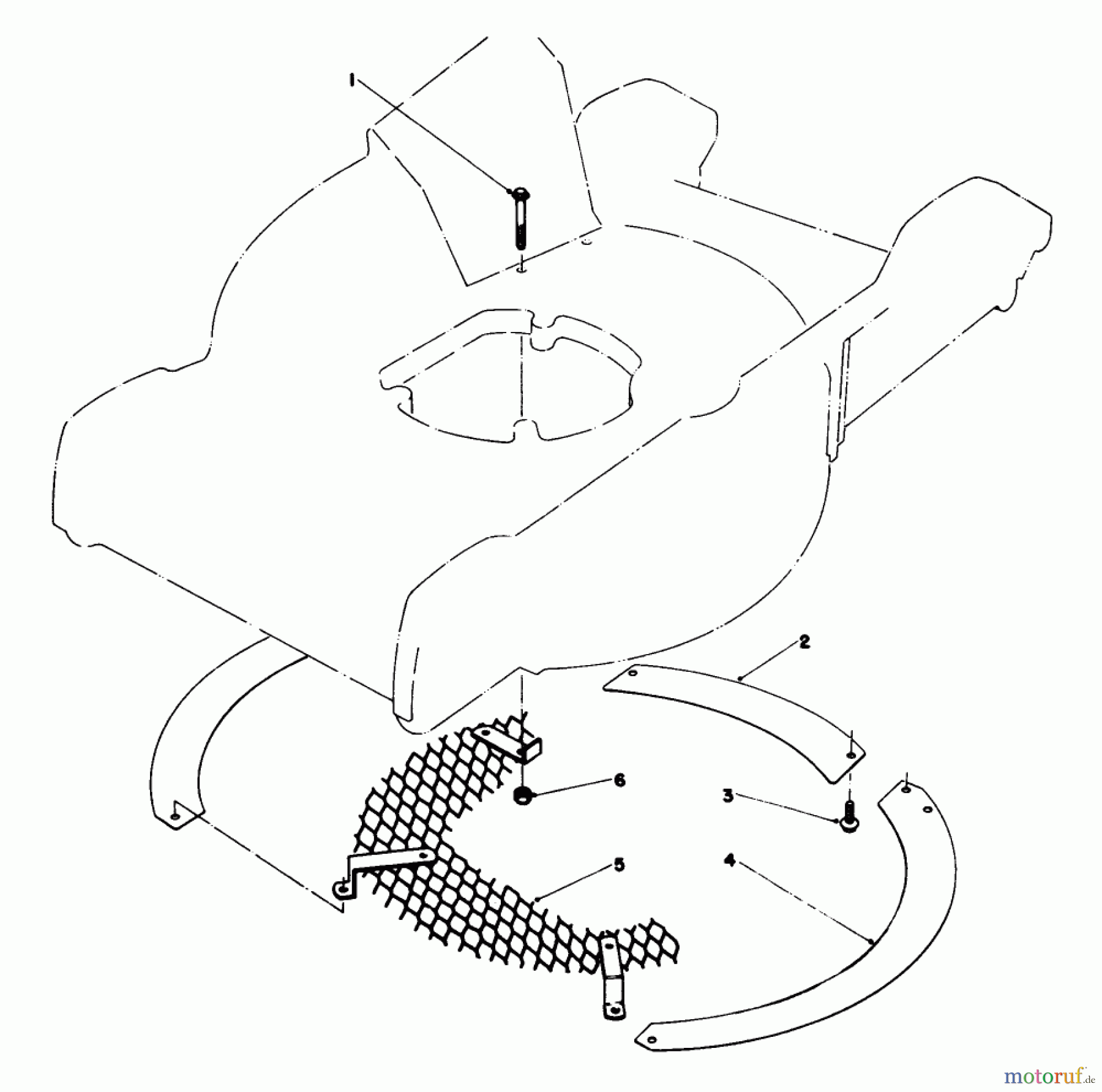  Toro Neu Mowers, Walk-Behind Seite 1 20762 - Toro Lawnmower, 1980 (0000001-0999999) LEAF SHREDDER KIT NO. 59100 (OPTIONAL)