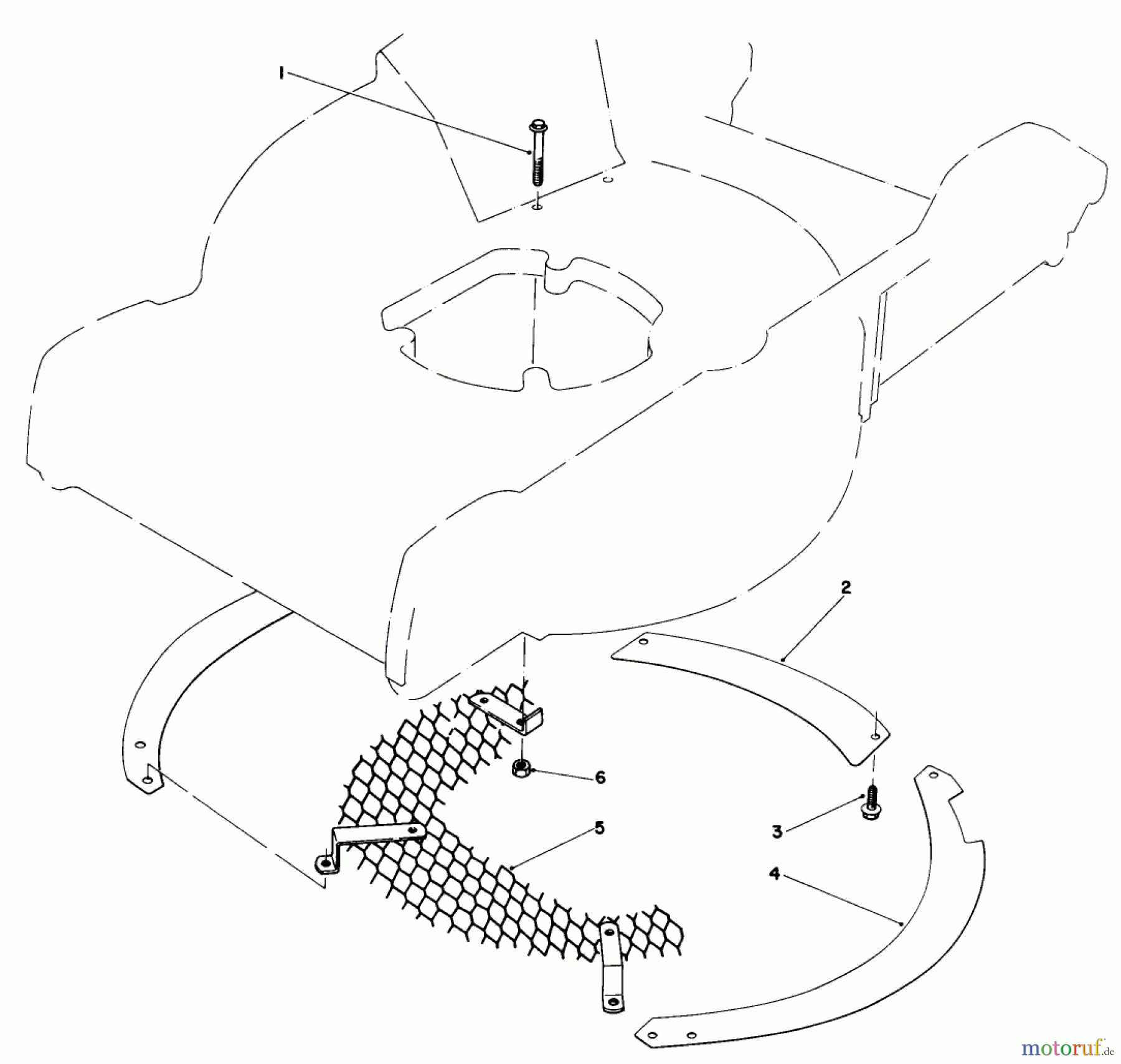  Toro Neu Mowers, Walk-Behind Seite 1 20762 - Toro Lawnmower, 1984 (4000001-4999999) LEAF SHREDDER KIT NO. 59101 (OPTIONAL)