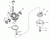 Toro 20772 - Lawnmower, 1980 (0000001-0999999) Spareparts CARBURETOR NO. 632050