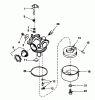 Toro 20780C - Lawnmower, 1985 (5000001-5999999) Spareparts CARBURETOR NO. 632098