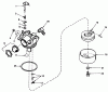 Toro 20810 - Lawnmower, 1979 (9000001-9999999) Spareparts CARBURETOR NO. 632050