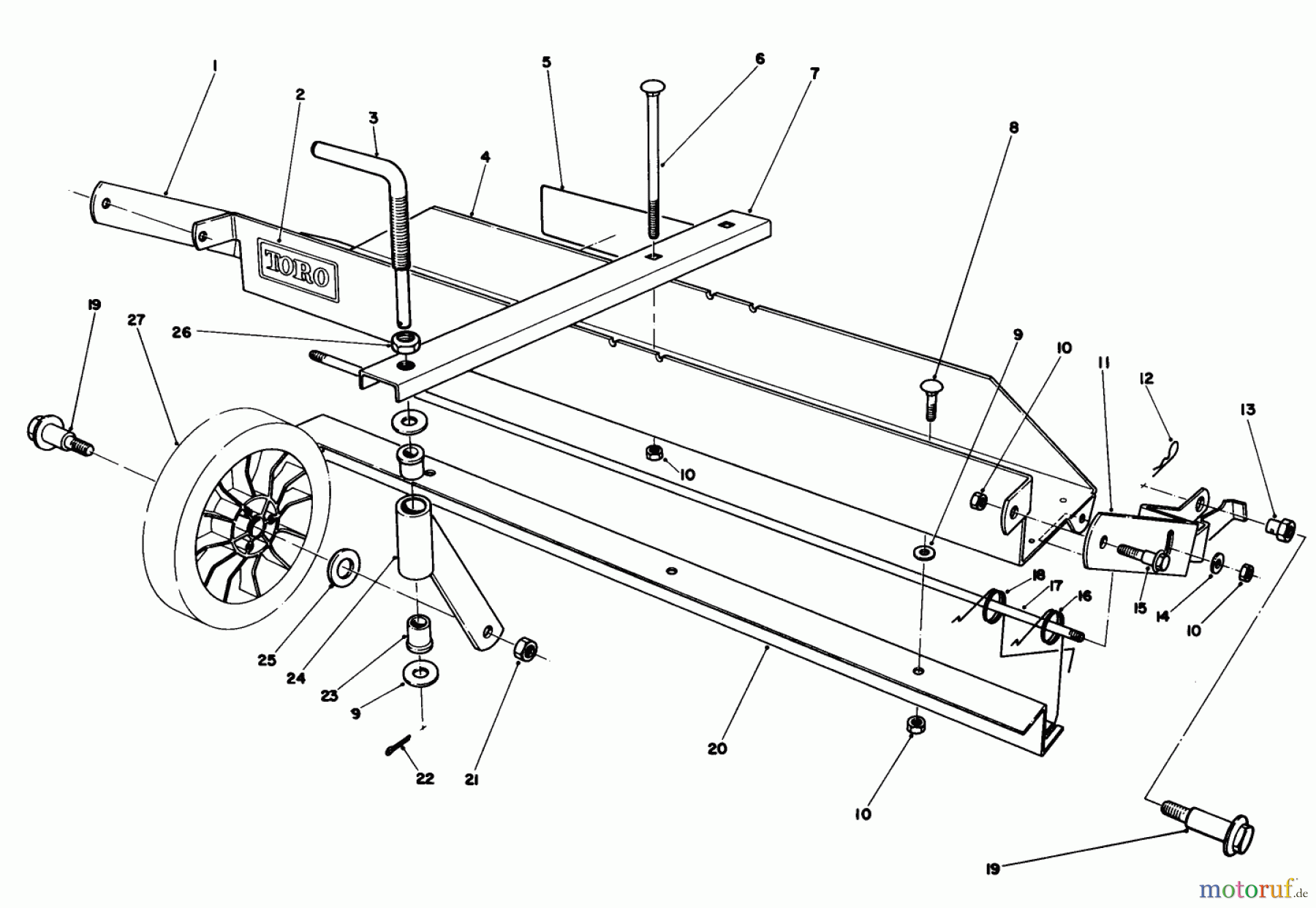  Toro Neu Mowers, Walk-Behind Seite 1 20810C - Toro Lawnmower, 1985 (5000001-5999999) DETHATCHER KIT MODEL NO. 59126 (OPTIONAL)