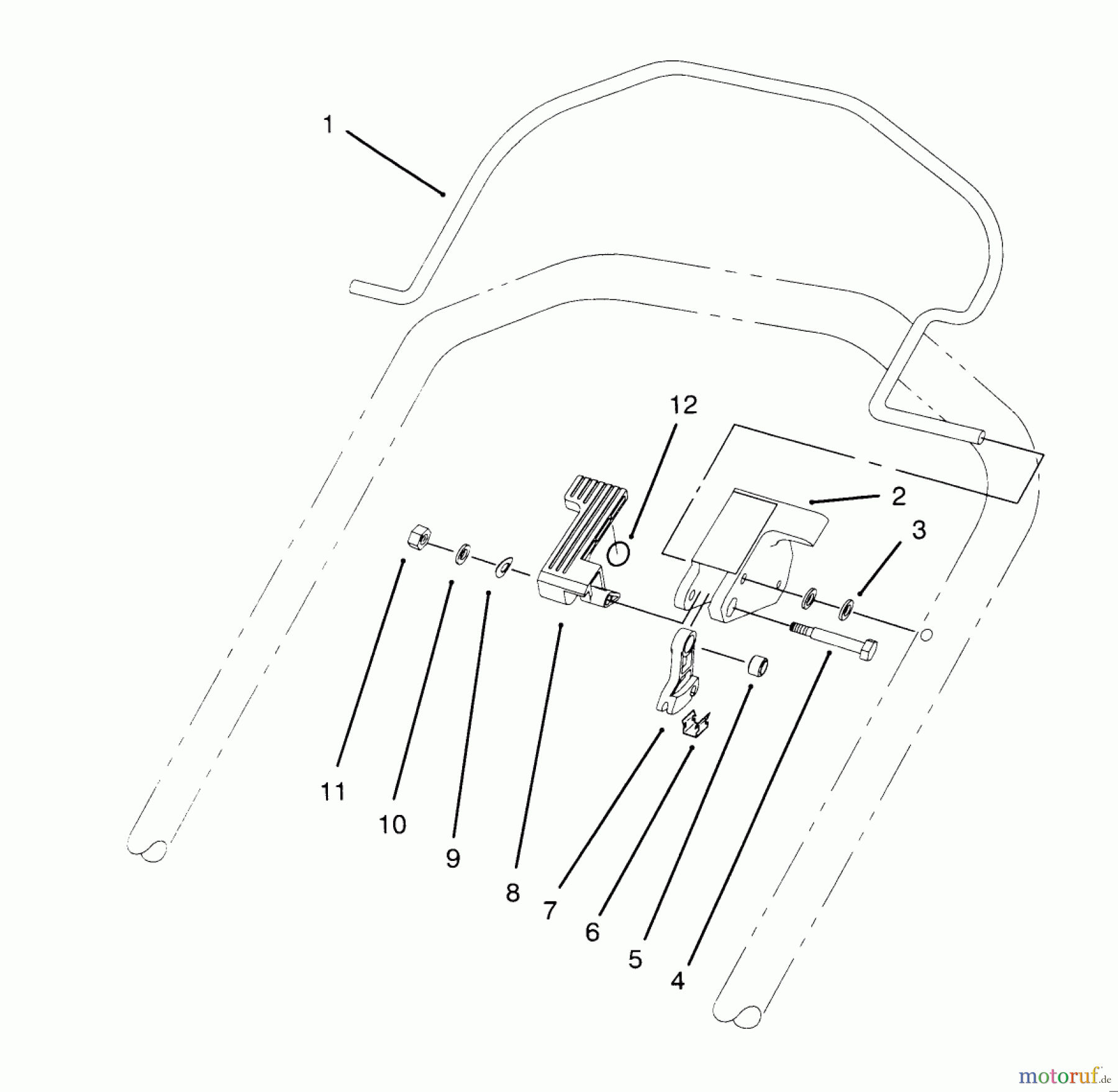  Toro Neu Mowers, Walk-Behind Seite 2 21011BC - Toro Lawnmower, 1995 (5900001-5999999) CONTROL ASSEMBLY