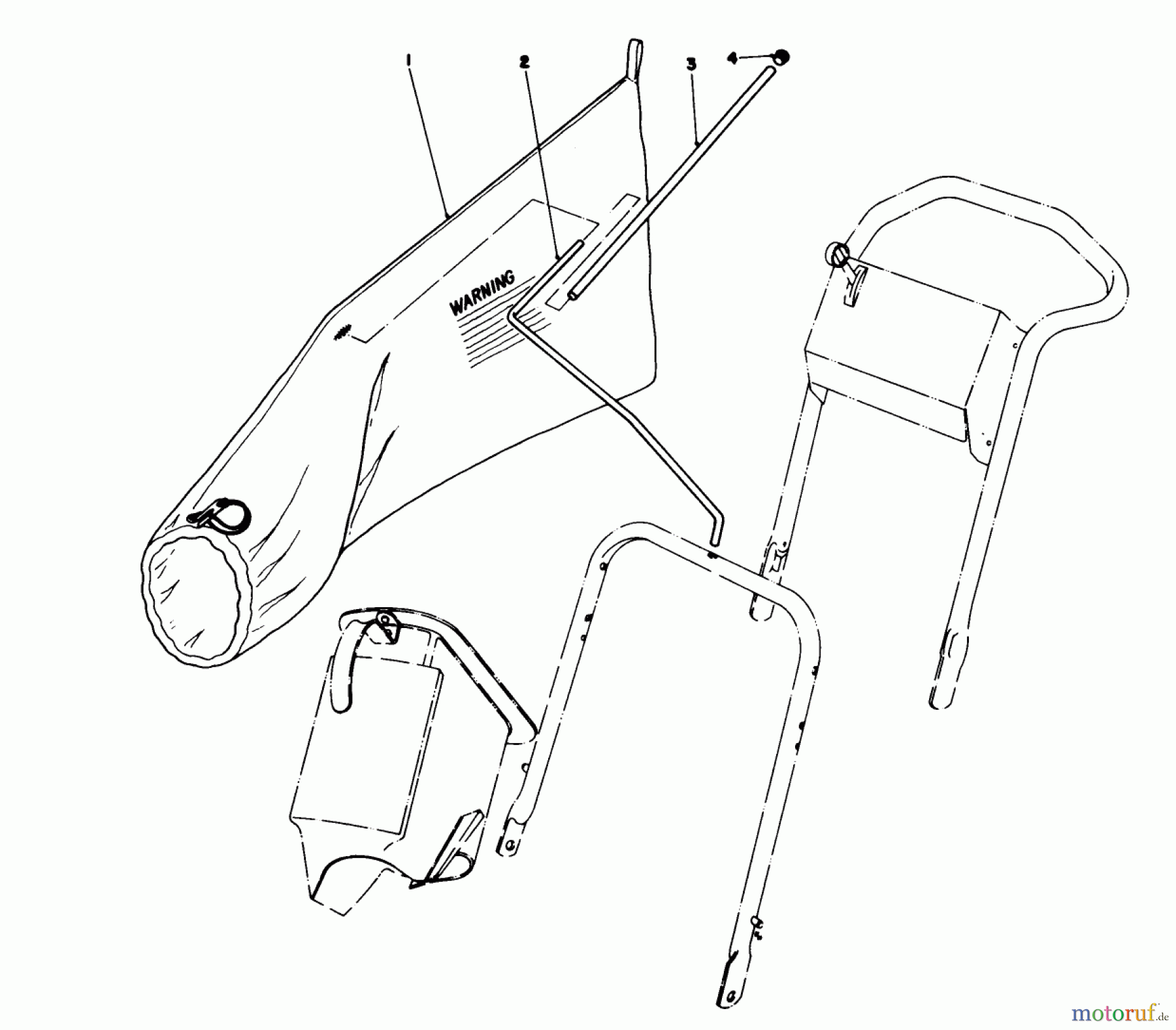  Toro Neu Mowers, Walk-Behind Seite 2 21658 - Toro Whirlwind II Deluxe, 1978 (8000001-8999999) GIANT BAG KIT NO. 22-4810 (OPTIONAL)