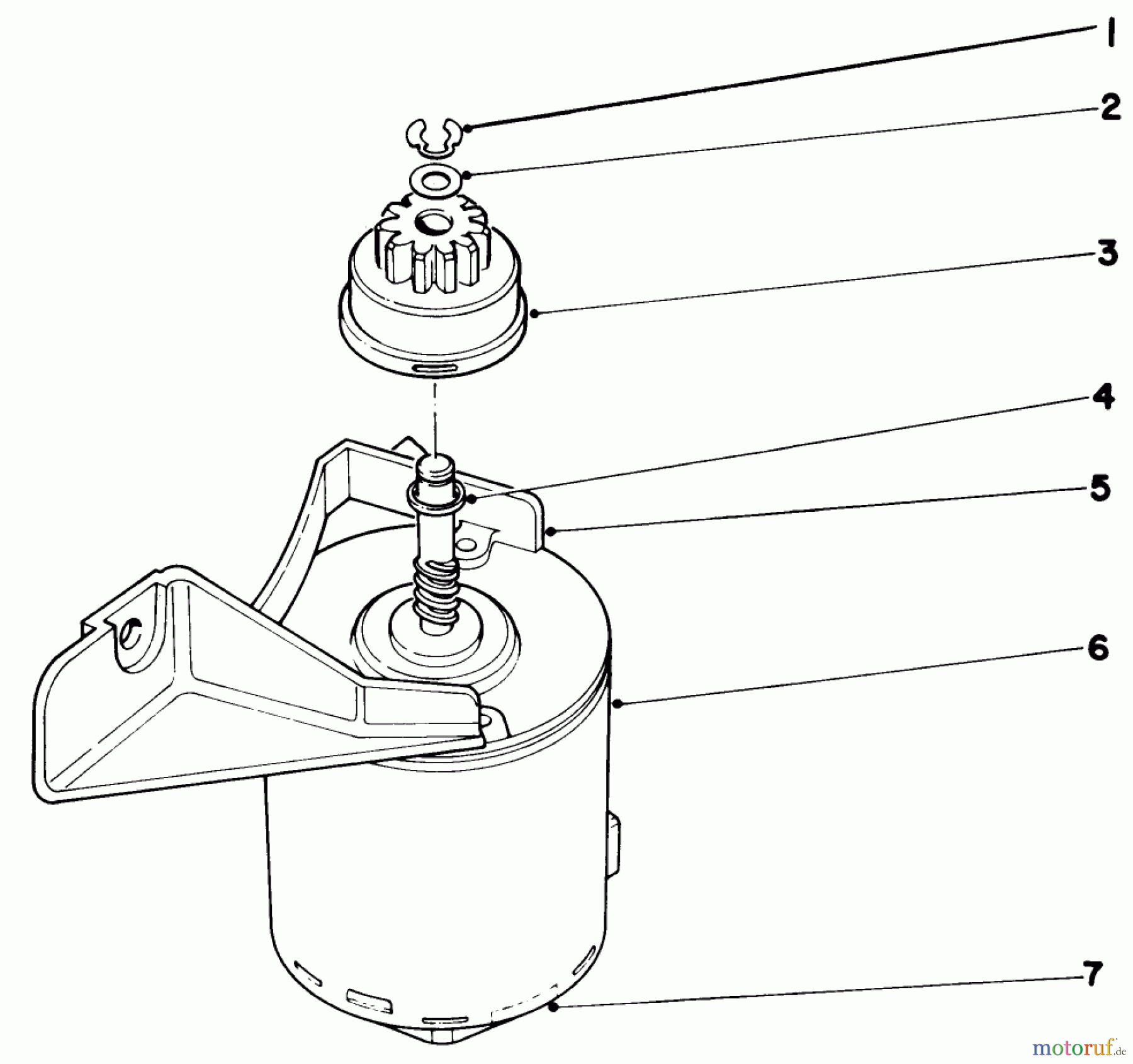  Toro Neu Mowers, Walk-Behind Seite 2 21738 - Toro Whirlwind Lawnmower, 1981 (1000001-1999999) STARTER MOTOR