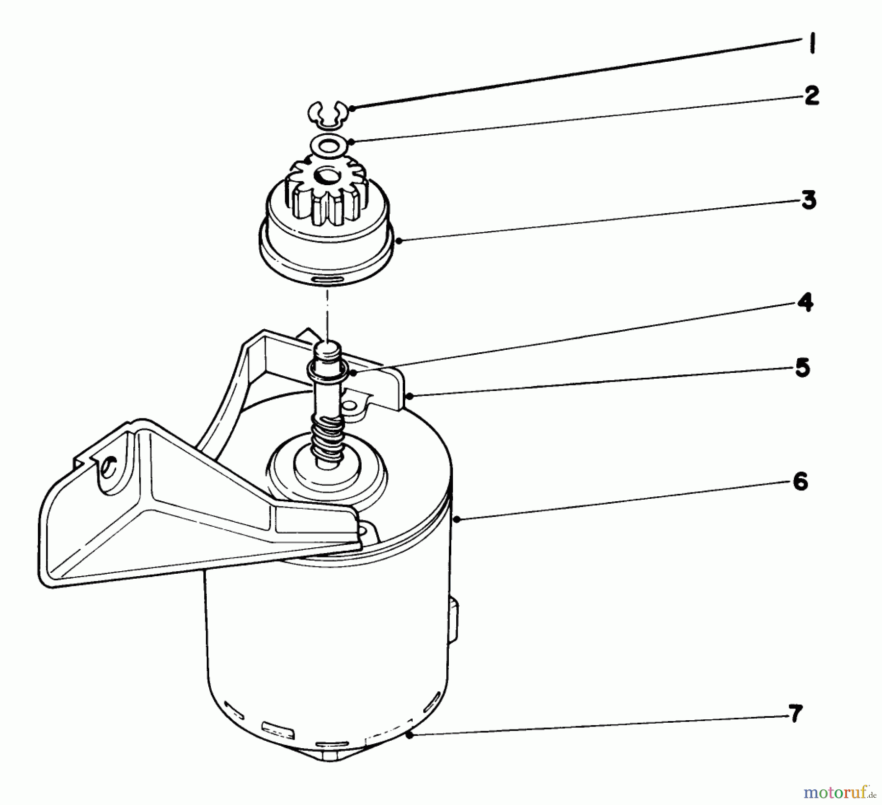  Toro Neu Mowers, Walk-Behind Seite 2 21738 - Toro Whirlwind Lawnmower, 1982 (2000001-2999999) STARTER MOTOR