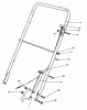 Toro 22020 - Lawnmower, 1985 (5000001-5999999) Spareparts HANDLE ASSEMBLY (MODEL 22015)