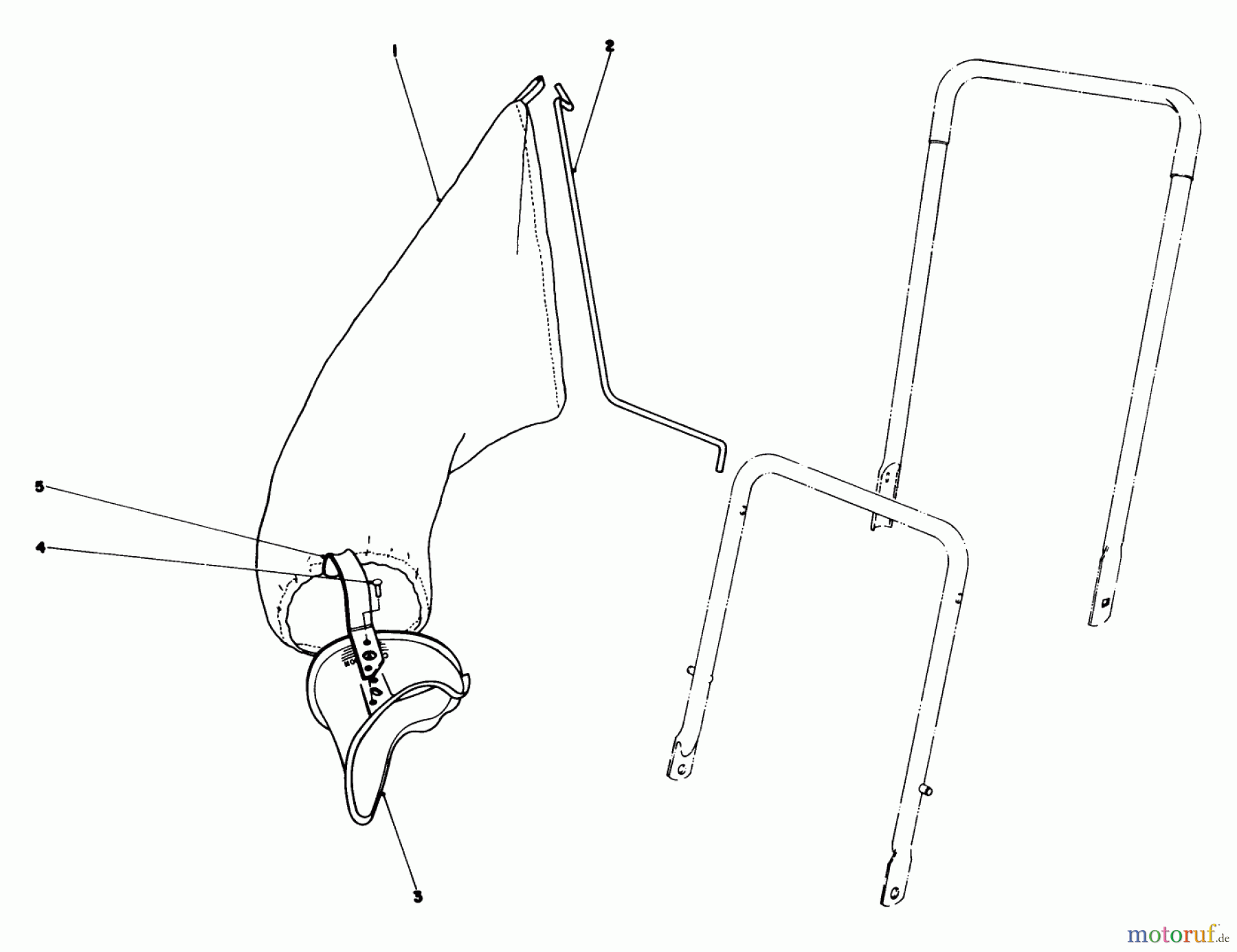  Toro Neu Mowers, Walk-Behind Seite 2 22025 - Toro Lawnmower, 1985 (5000001-5999999) GRASS BAGGING KIT NO. 38-0050 (OPTIONAL)