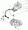 Toro 22025 - Lawnmower, 1986 (6000001-6999999) Spareparts FLYWHEEL & MAGNETO ASSEMBLY