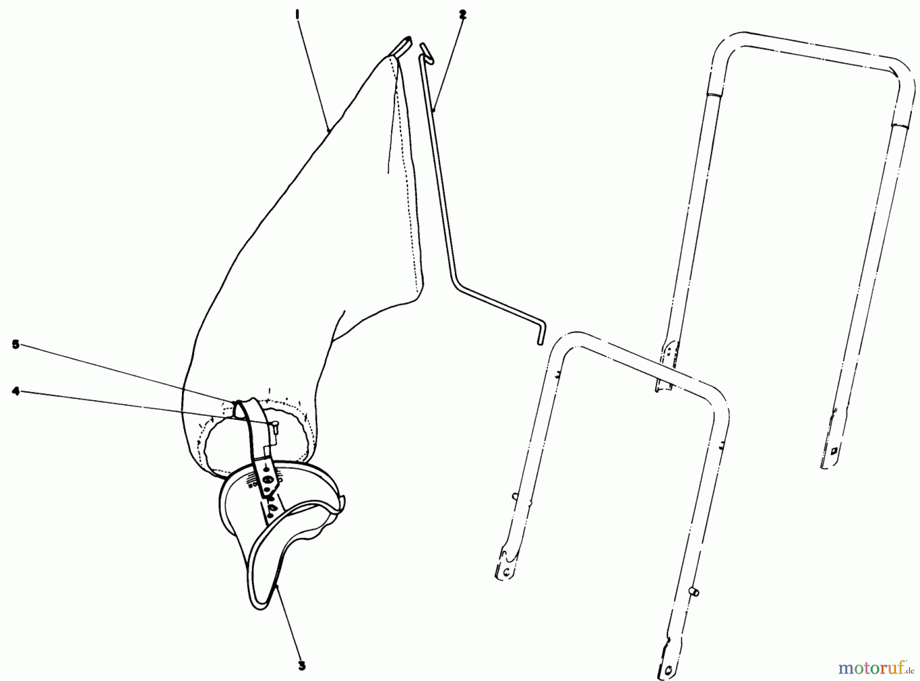  Toro Neu Mowers, Walk-Behind Seite 2 22025 - Toro Lawnmower, 1987 (7000001-7999999) GRASS BAGGING KIT NO. 38-0050 (OPTIONAL)