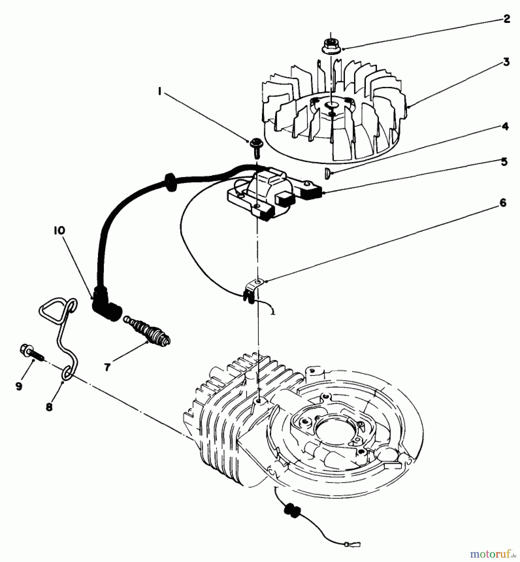  Toro Neu Mowers, Walk-Behind Seite 2 22025 - Toro Lawnmower, 1988 (8000001-8999999) ENGINE ASSEMBLY MODEL NO. 47PH7 #2