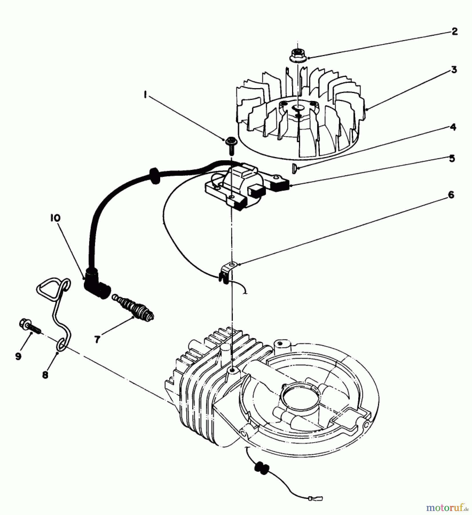  Toro Neu Mowers, Walk-Behind Seite 2 22036 - Toro Lawnmower, 1991 (1000001-1999999) IGNITION ASSEMBLY (MODEL NO. 47PL0-3)