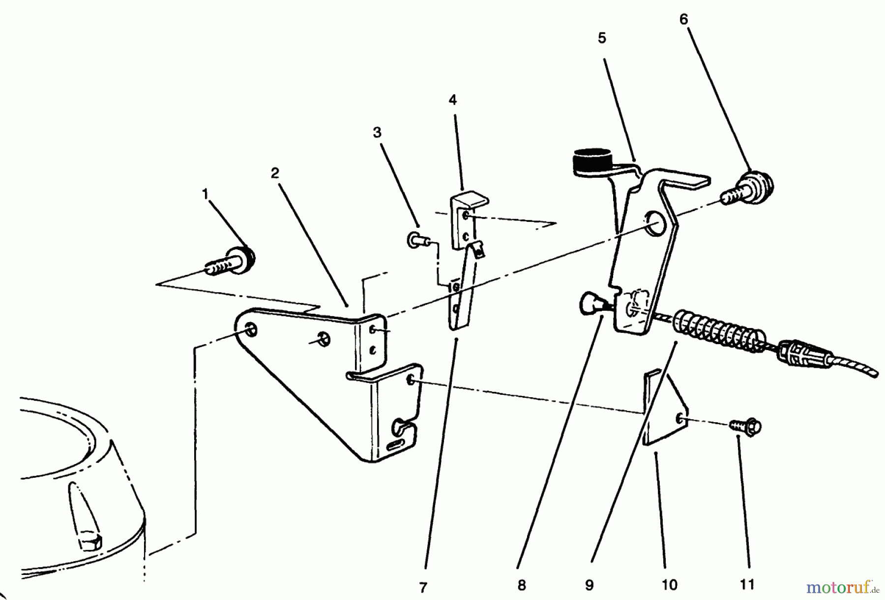  Toro Neu Mowers, Walk-Behind Seite 2 22037BC - Toro Lawnmower, 1995 (5900001-5999999) BRAKE ASSEMBLY