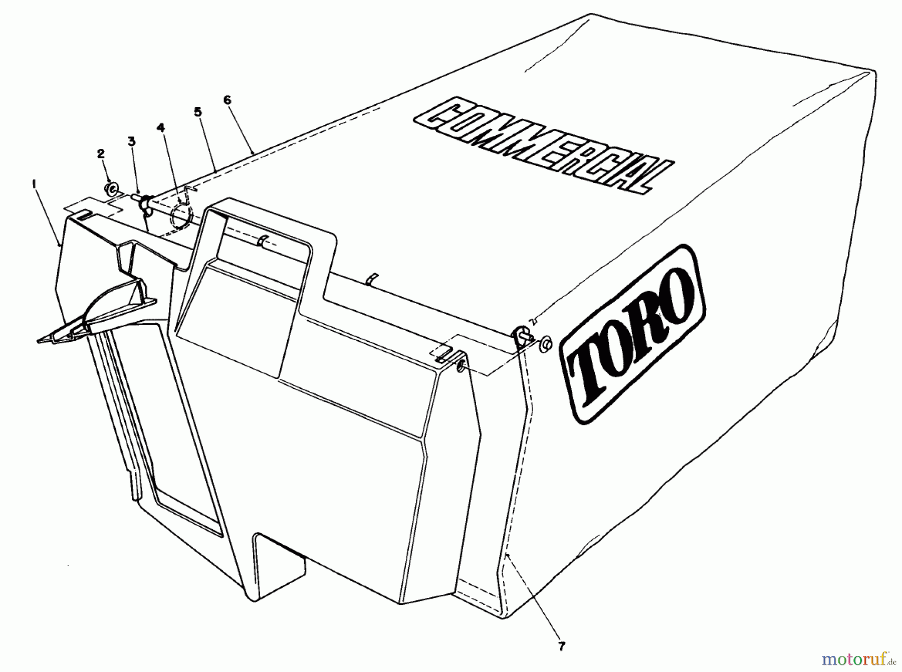  Toro Neu Mowers, Walk-Behind Seite 2 22040 - Toro Lawnmower, 1992 (2000001-2999999) GRASS BAG ASSEMBLY NO. 11-5609