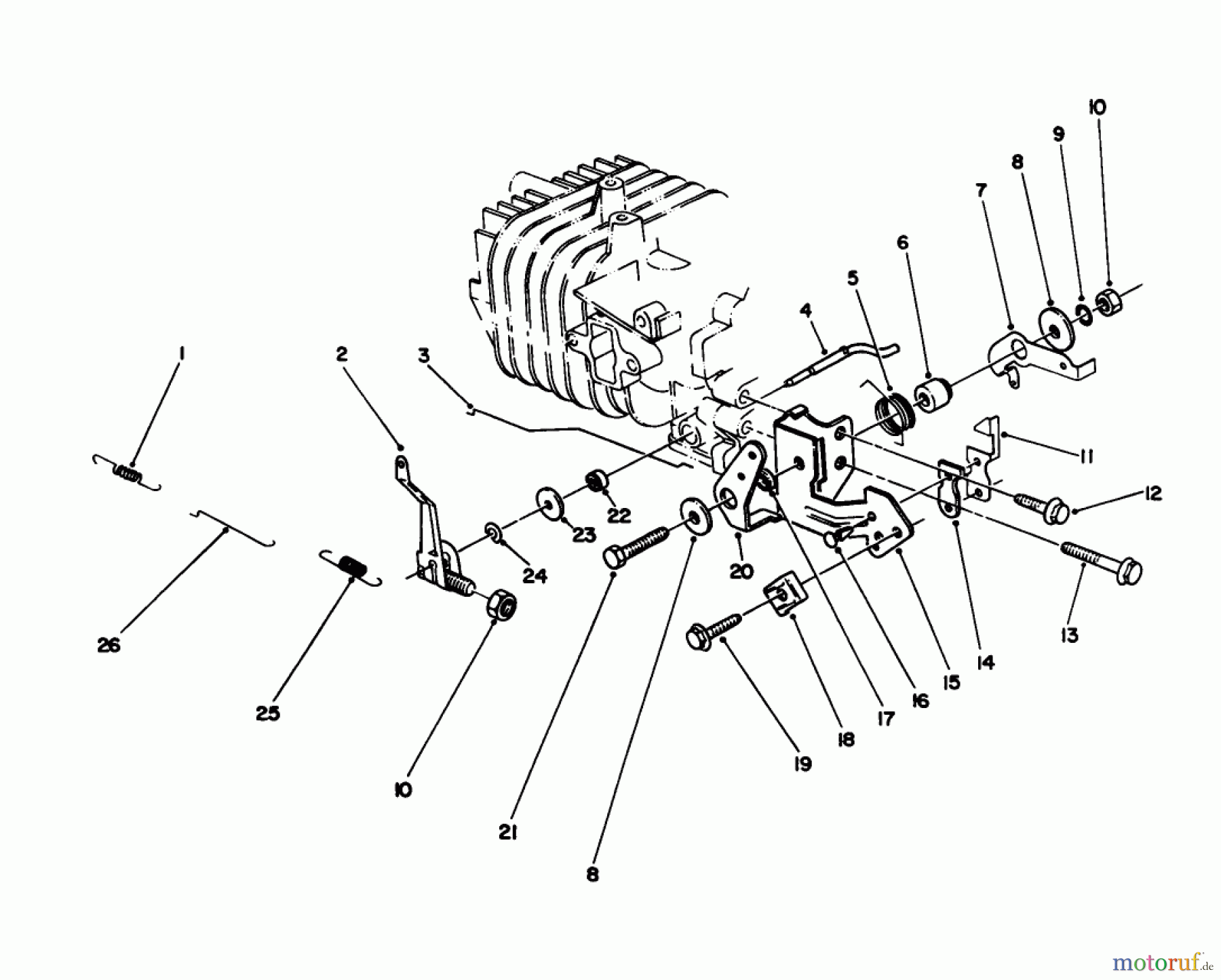  Toro Neu Mowers, Walk-Behind Seite 2 22040 - Toro Lawnmower, 1993 (3900001-3999999) GOVERNOR ASSEMBLY (MODEL NO. 47PN2-3)